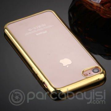 iPhone SE3-SE2 İPhone 8-7 Kılıf Lazer Kaplama Şeffaf Silikon Kılıf
