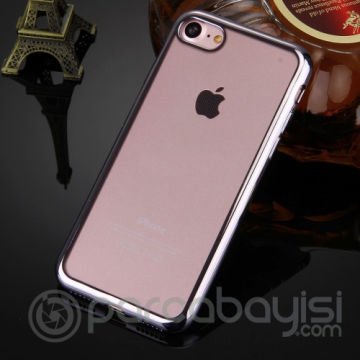 iPhone SE3-SE2 İPhone 8-7 Kılıf Lazer Kaplama Şeffaf Silikon Kılıf
