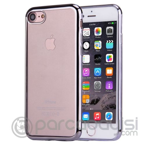 iPhone SE3-SE2 İPhone 8-7 Kılıf Lazer Kaplama Şeffaf Silikon Kılıf