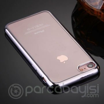 iPhone SE3-SE2 İPhone 8-7 Kılıf Lazer Kaplama Şeffaf Silikon Kılıf