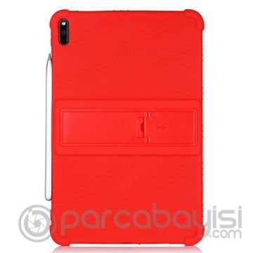 ALLY Huawei MatePad Pro 10.8 İnç Standlı Silikon Kılıf