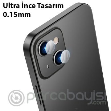 ALLY İPhone 14 Tempered Glass Cam Kamera Koruyucu