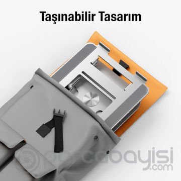 ALLY MC LS928 Premium 360 Dönebilen Ayarlanabilir Alüminyum Laptop-Bilgisayar Standı