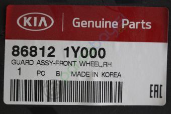 Kia Picanto Ön Çamurluk Davlumbazı Sağ Orjinal | 868121Y000