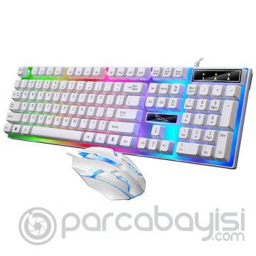 ALLY G21B Usb Led Işıklı Oyuncu Klavye Ve Mouse Set
