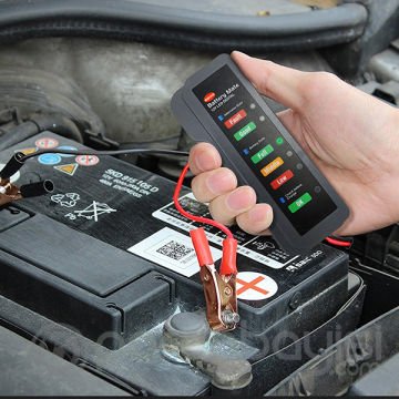 ALLY Akü ve Alternatör Kontrol Test Cihazı 12V Led Göstergeli