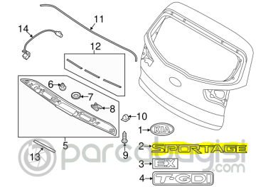 Kia Sportage Amblem Yazı Orjinal | 863103W000