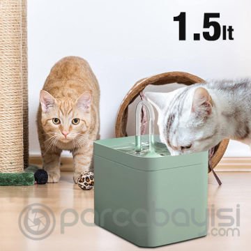 Ezere Kedi ve Köpek için Su Çeşmesi Otomatik USB Su Pınarı 1.5L