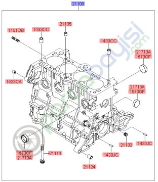 Silindir Bloğu Kia Rio Orjinal | 2110026880