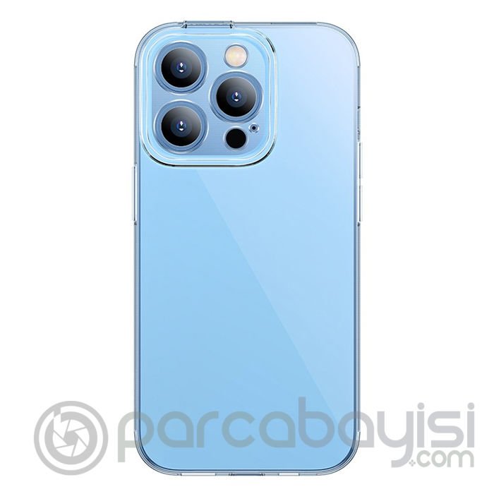 Baseus Simple Case iPhone 14 Pro 6.1 Kamera Korumalı İnce Silikon Şeffaf Kılıf