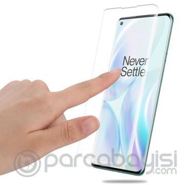 Oneplus 8 Pro Full Uv Liquid+uv Işık 3D Kırılmaz Cam Ekran Koruyucu