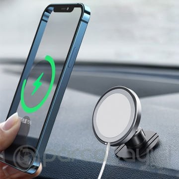 ALLY İPhone 12 Magsafe İçin Manyetik Dikey Oynar Başlıklı Araç Magsafe Telefon Tutucu