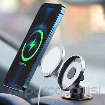 ALLY İPhone 12 Magsafe İçin Manyetik Dikey Oynar Başlıklı Araç Magsafe Telefon Tutucu