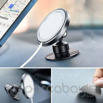 ALLY İPhone 12 Magsafe İçin Manyetik Dikey Oynar Başlıklı Araç Magsafe Telefon Tutucu