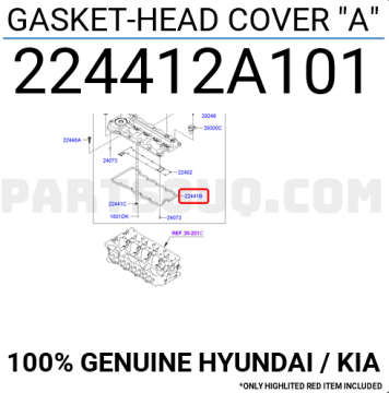 Kia Ceed Kulbütör Kapak Contası Orjinal | 224412A102