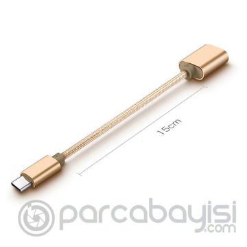 Ally Type-C Giriş - Dişi USB Çevirici USB OTG Kablo