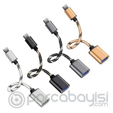Ally Type-C Giriş - Dişi USB Çevirici USB OTG Kablo