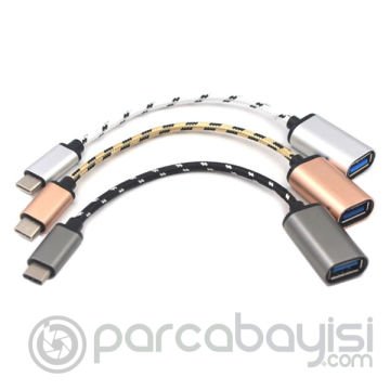 Ally Type-C Giriş - Dişi USB Çevirici USB OTG Kablo