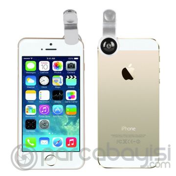 Lq-65x 2in1 0.65 Universal Smart Telefonlar İçin Kamera Lens Seti