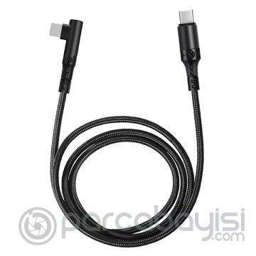 ALLY Type-C to İPhone 20w Lightning Hızlı Şarj Kablosu Oyuncu 90 Derece Kablo