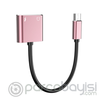 Usb Type C Audio 3.5mm Kulaklık Ve Şarj Dönüştürücü Kablo