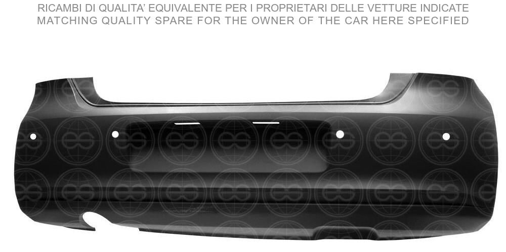 TAMPON ARKA ASTARLI 4 SENSÖRLÜ VOLKSWAGEN POLO 2010-2014 | 6R6807417BCGRU | 6R6807417BCGRU