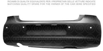 TAMPON ARKA ASTARLI 4 SENSÖRLÜ VOLKSWAGEN POLO 2010-2014 | 6R6807417BCGRU | 6R6807417BCGRU