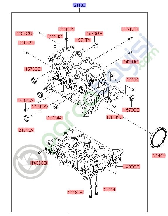 Silindir Bloğu 211002A602 Kia Venga Ceed Orjinal | 211002A601