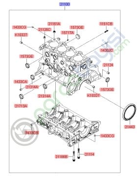 Silindir Bloğu 211002A602 Kia Venga Ceed Orjinal | 211002A601