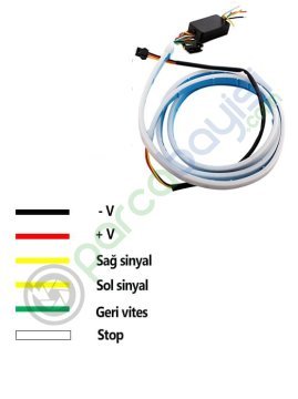 Kayan Led Bagaj Altı Kayan Rgb Renkli Led Kırmızı Sinyalli Model