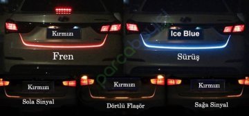 Kayan Led Bagaj Altı Kayan Rgb Renkli Led Kırmızı Sinyalli Model
