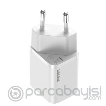 Baseus Super Si 1C 30W PD Type-C Hızlı Şarj Adaptörü - İPhone 15-14-13-12-11 Hızlı Şarj