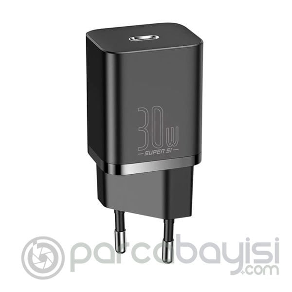Baseus Super Si 1C 30W PD Type-C Hızlı Şarj Adaptörü - İPhone 15-14-13-12-11 Hızlı Şarj