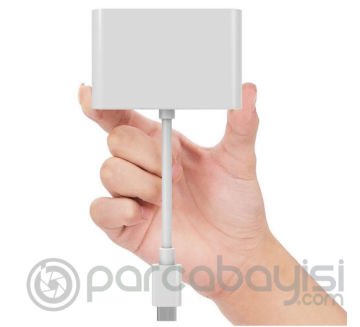 ALLY 4k Type C Hdmi Görüntü Aktarıcı 3 İn1 Şarj Usb Çıkışlı Kablo