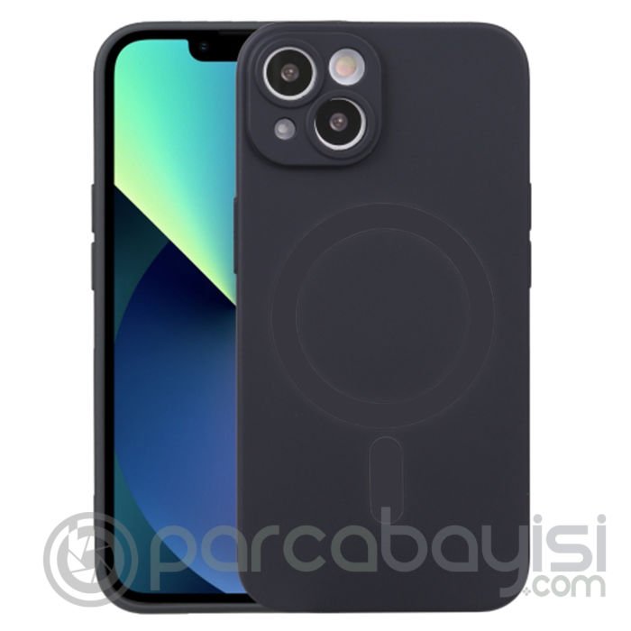 ALLY iPhone 14 6.1inç Liquid Silica Magsafe Uyumlu Silikon Kılıf