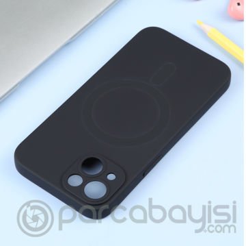 ALLY iPhone 14 6.1inç Liquid Silica Magsafe Uyumlu Silikon Kılıf