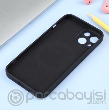 ALLY iPhone 14 6.1inç Liquid Silica Magsafe Uyumlu Silikon Kılıf