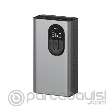 Baseus Energy Source 7500mAh Dijital Led Işıklı Elektrikli Araç Lastik Şişirme Pompası