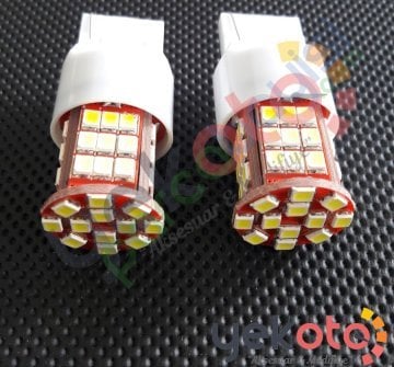Yekled T20 Tek Duy 48 Led Ampul Beyaz Işık Pro Canbus Arıza Işığı Yakmaz Gündüz Farı 12V 2 Adet
