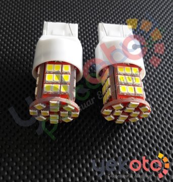 Yekled T20 Çift Duy 48 Led Ampul Beyaz Işık Pro Canbus Arıza Işığı Yakmaz Gündüz Farı 12V 2 Adet