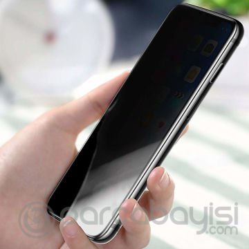 Xiaomi Redmi Note 8 3D Full Privacy Gizlilik Tempered Cam Ekran Koruyucu
