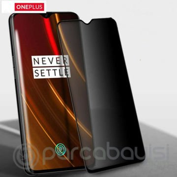 Oneplus 7 3D Full Privacy Gizlilik Tempered Cam Ekran Koruyucu