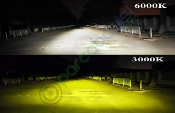 H4 Led Xenon Çift Renk Beyaz-Sarı Kaliteli Şimşek Etkili Xenon