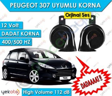Peugeot 307 Uyumlu 12V Dadat Korna 400/500 Hz 112 Db High Volume 2 Adet