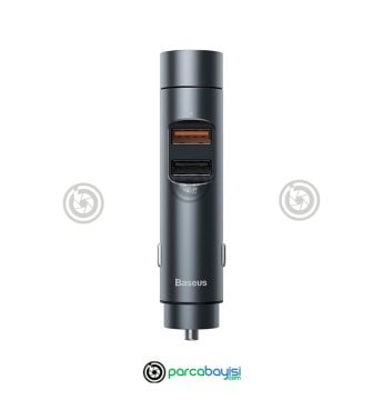 Baseus 18W Hızlı Şarj Column Bluetooth 5.0 Araç MP3 Dual Usb Araç Şarjı