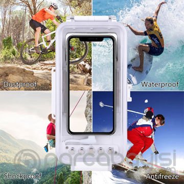 PULUZ İPhone İçin 45m Su Geçirmez Dalışm Kılıfı iP11-11 Pro XS Max 7-8-6S