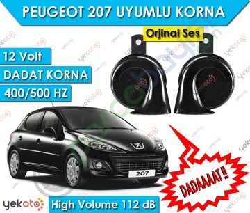 Peugeot 207 Uyumlu 12V Dadat Korna 400/500 Hz 112 Db High Volume 2 Adet