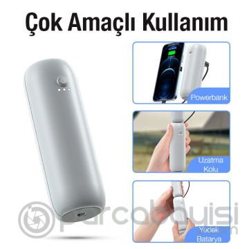 MEMO E01 Telefon Stabilizer Gimbal için 4000mAh Powerbank Uzatma Kolu
