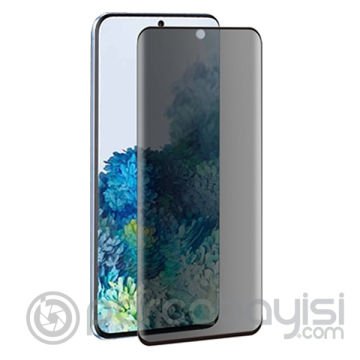 ALLY SM Galaxy S20 FE 3D Full Privacy Gizlilik Tempered Cam Ekran Koruyucu
