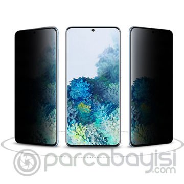 ALLY SM Galaxy S20 FE 3D Full Privacy Gizlilik Tempered Cam Ekran Koruyucu